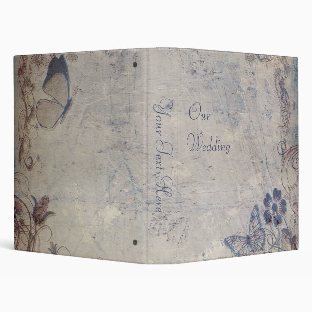 Vintage Butterflies Binder (Background)