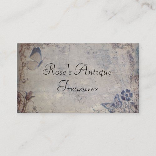 Vintage Butterflies Business Card Templates