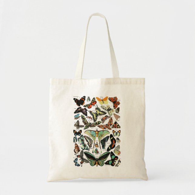 Vintage Butterflies Butterfly Collection entomolog Tote Bag (Front)