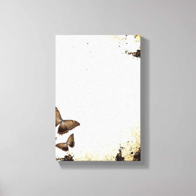 Vintage Butterflies Canvas Print (Front)