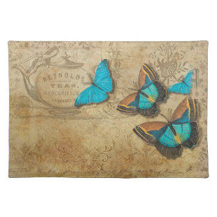 Vintage Butterflies Cloth Placemat