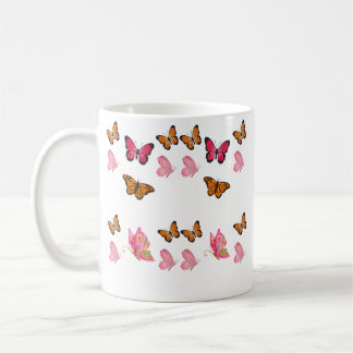 Vintage Butterflies – Colorful Entomology Illustra Coffee Mug