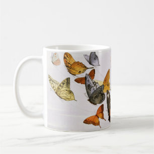 Vintage Butterflies & Fairy Old Illustration Art Coffee Mug