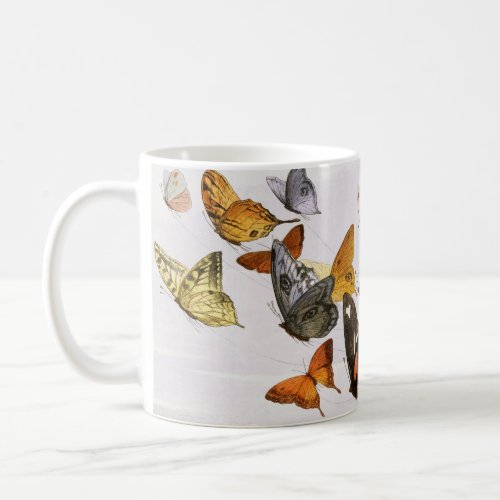 Vintage Butterflies  Fairy Old Illustration Art Coffee Mug