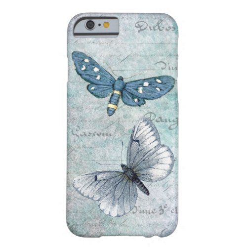 Vintage Butterflies French Grunge Barely There iPhone 6 Case