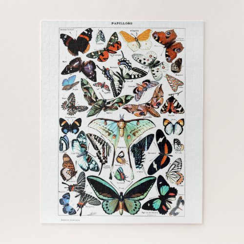 Vintage Butterflies Illustration Jigsaw Puzzle