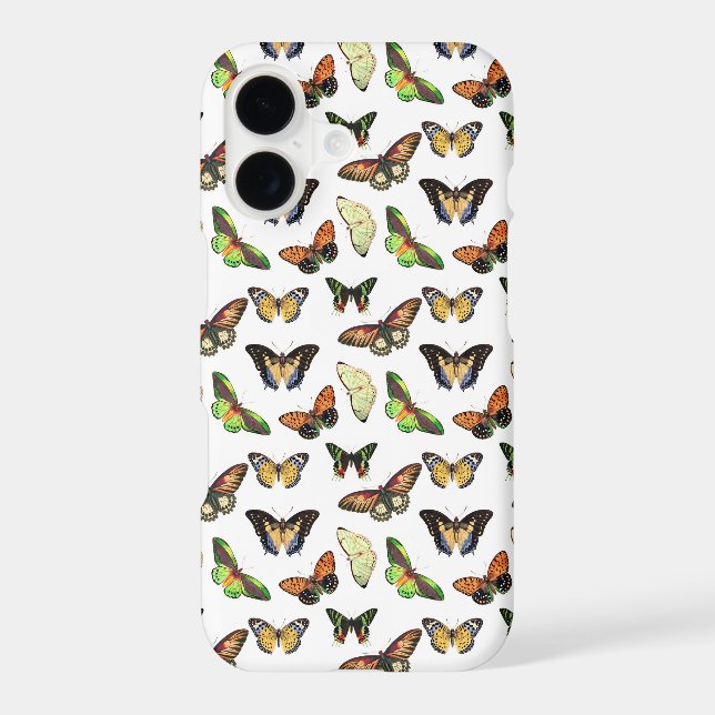 Vintage Butterflies iPhone Case (Back)