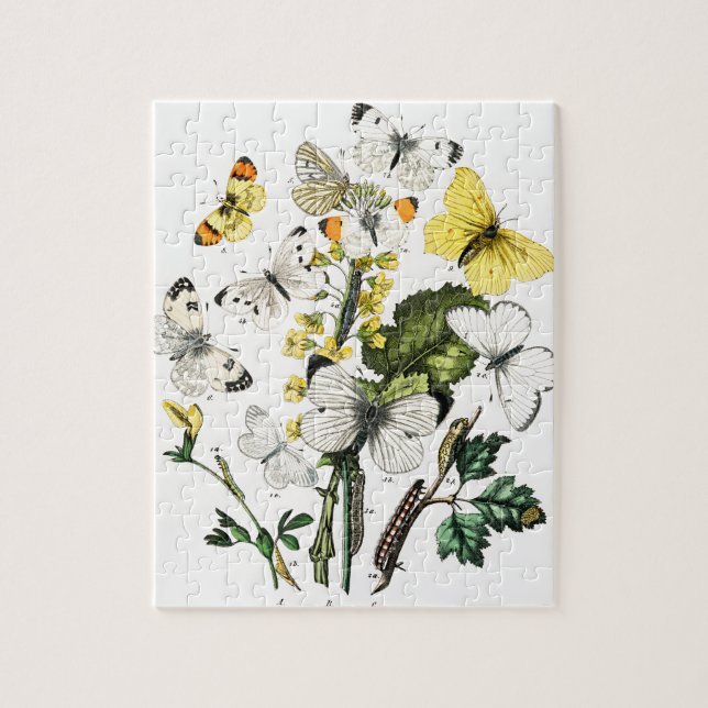 Vintage Butterflies Jigsaw Puzzle (Vertical)