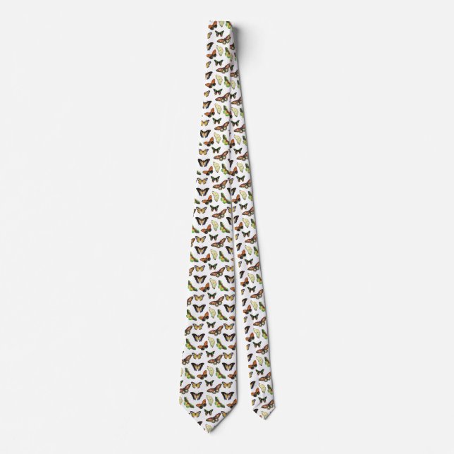Vintage Butterflies Neck Tie (Front)