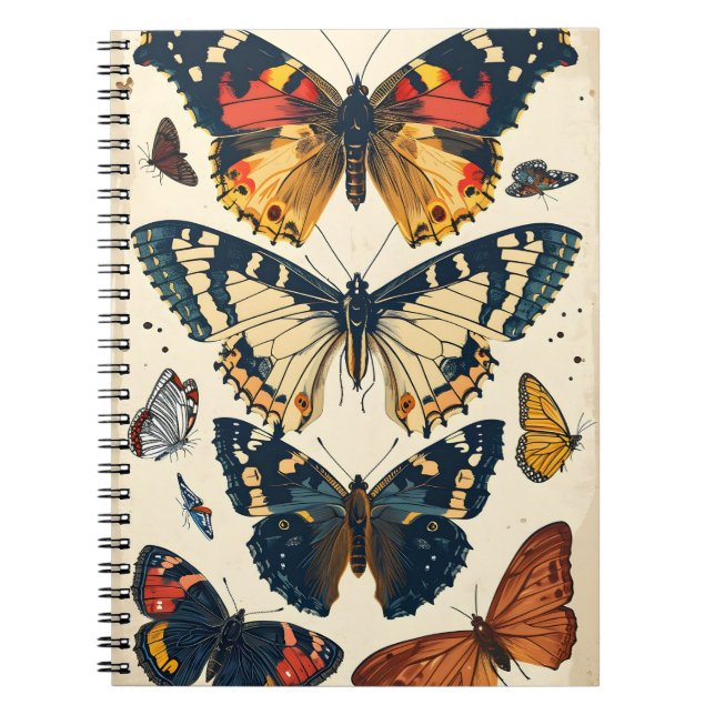 Vintage Butterflies Notebook (Front)
