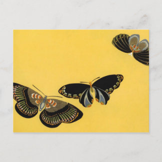Vintage Butterflies Postcard