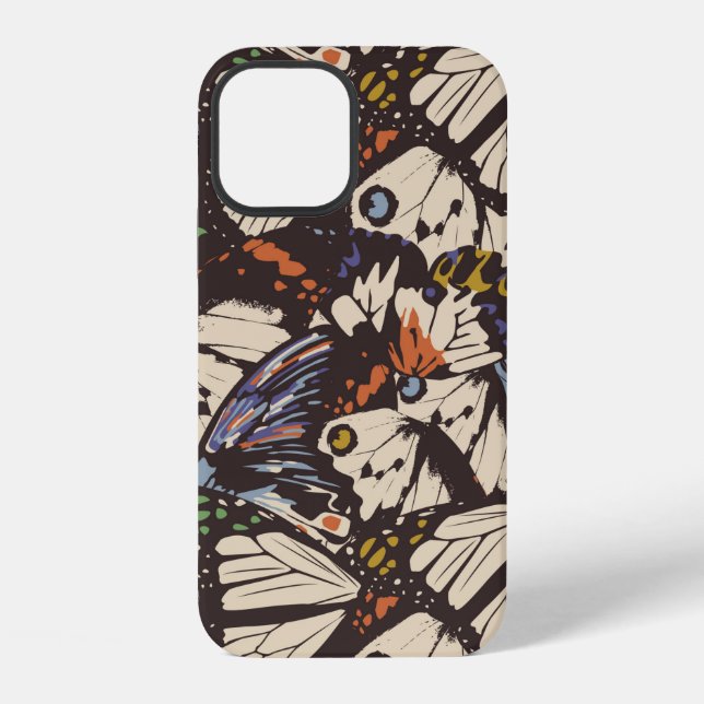 Vintage butterflies surface pattern. Colourful,  t Iphone Case (Back)