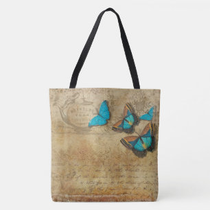 Vintage Butterflies Tote Bag