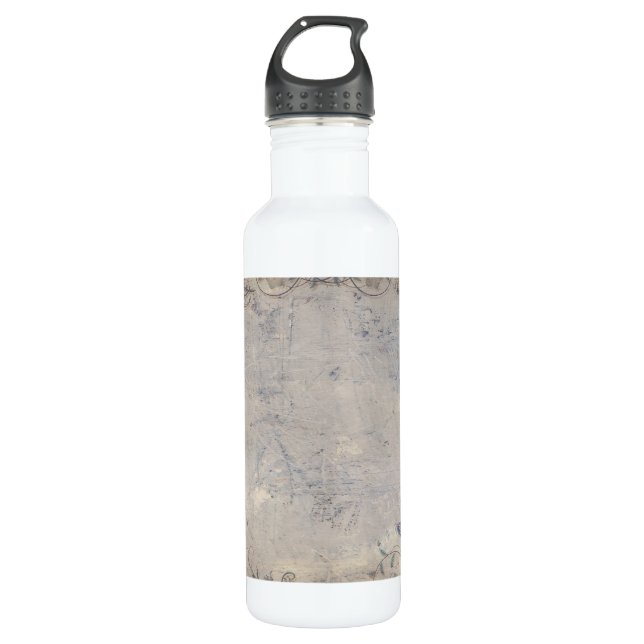 Vintage Butterflies Water Bottle (Front)