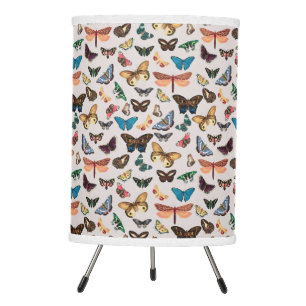 Vintage butterfly Aesthetic Tripod Lamp