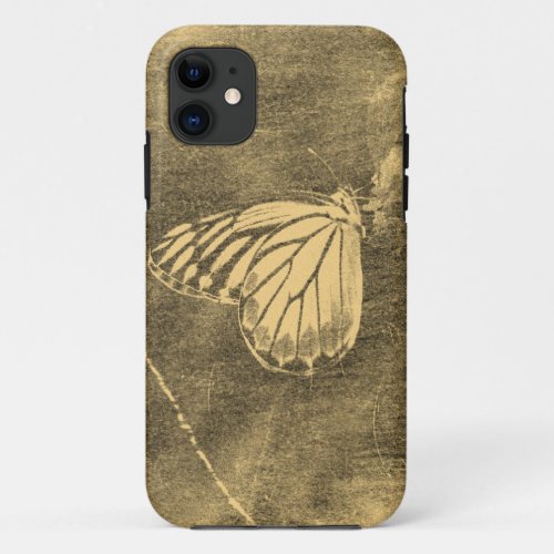 Vintage Butterfly and Flower iPhone 11 Case