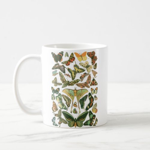 Vintage Butterfly and Moth Illustrations Coffee Mug