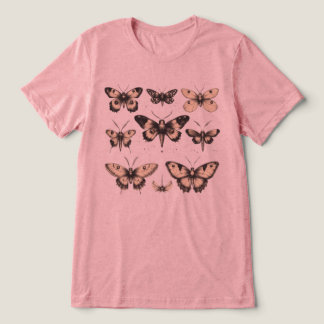 Vintage Butterfly and Moth Women & Men's Tri-Blend Shirt