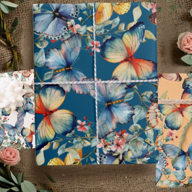 Vintage Butterfly Beautiful Decoupage  Wrapping Paper Sheets (Creator Uploaded)