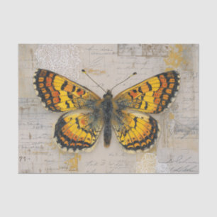 Vintage Butterfly Collage Tissue Paper
