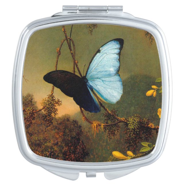 Vintage Butterfly Compact Mirror (Front)