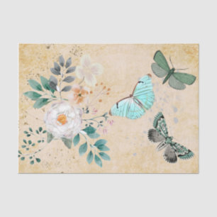 Vintage Butterfly Decoupage Tissue Paper