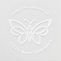 Vintage Butterfly Elegant From The Library Of Book