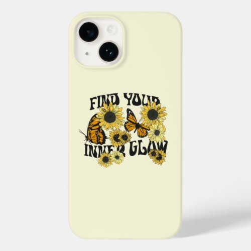 Vintage Butterfly  Find Your Inner Glow Case_Mate iPhone 14 Case