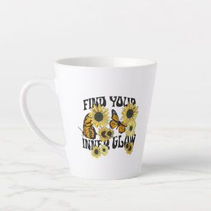 Vintage Butterfly Find Your Inner Glow Latte Mug