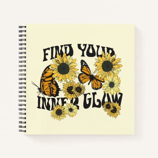 Vintage Butterfly | Find Your Inner Glow Notebook (Front)