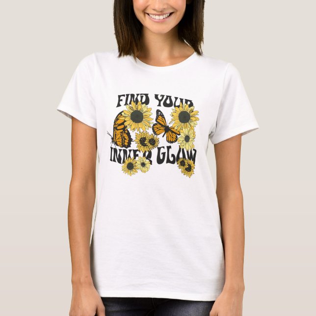 Vintage Butterfly | Find Your Inner Glow T-Shirt (Front)