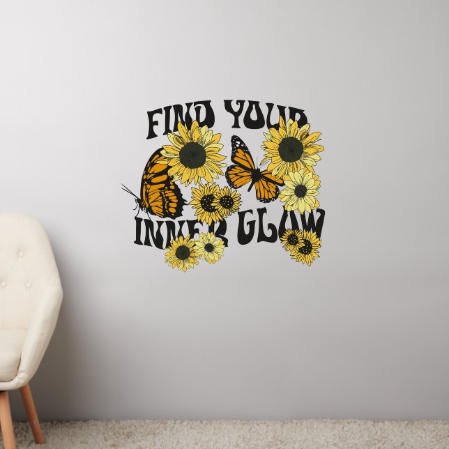 Vintage Butterfly | Find Your Inner Glow Wall Decal (Living Room 2)