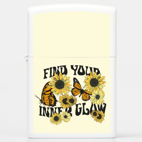 Vintage Butterfly  Find Your Inner Glow Zippo Lighter