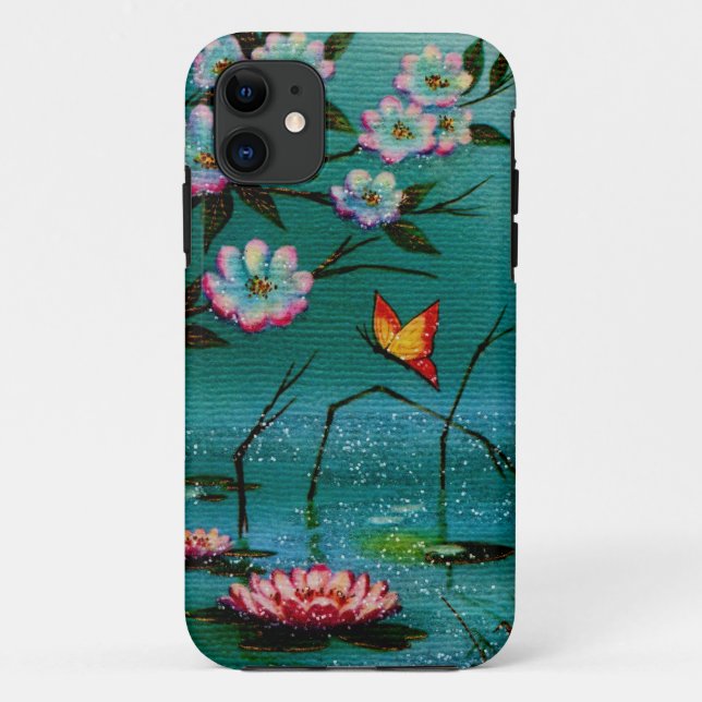 Vintage Butterfly & Flowers Case-Mate iPhone Case (Back)