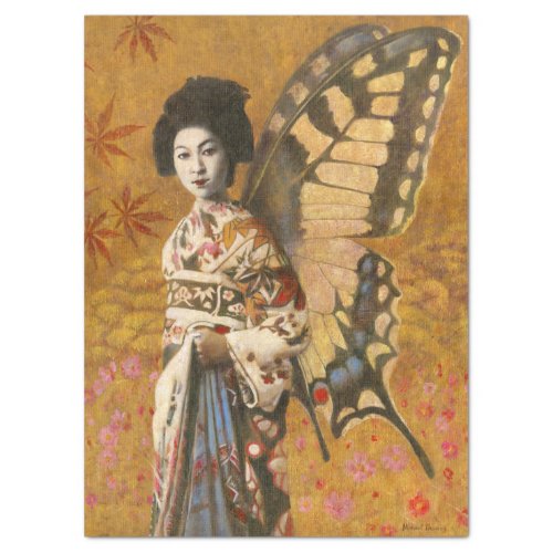 Vintage Butterfly Geisha Tissue Paper