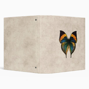Vintage Butterfly Illustration 1800's Butterflies 3 Ring Binder