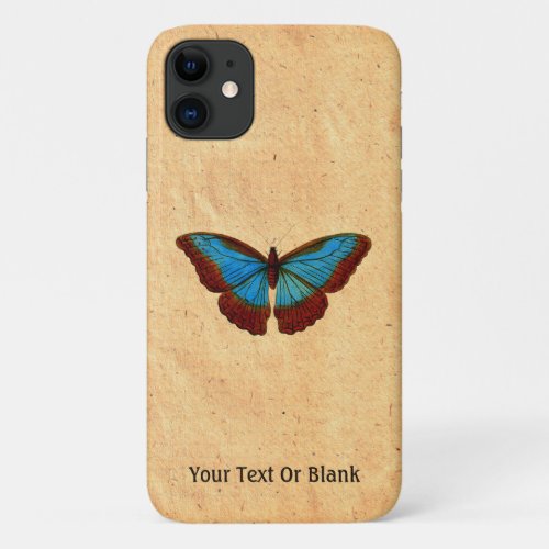 Vintage Butterfly Illustration iPhone 11 Case