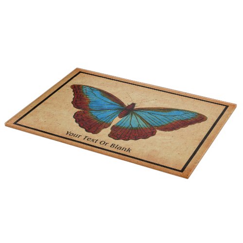 Vintage Butterfly Illustration Cutting Board