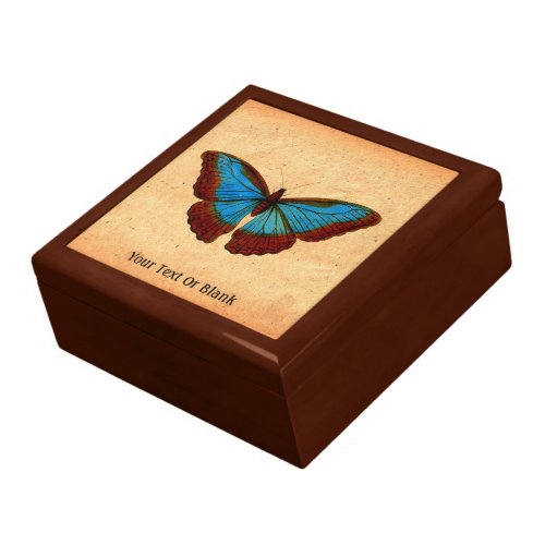 Vintage Butterfly Illustration Gift Box