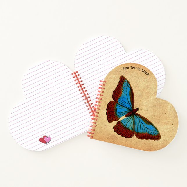 Vintage Butterfly Illustration Notebook (Inside)