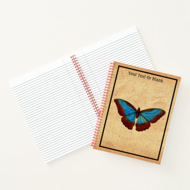 Vintage Butterfly Illustration Notebook (Inside)