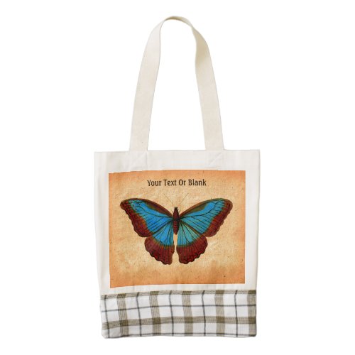 Vintage Butterfly Illustration Zazzle HEART Tote Bag