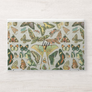 Vintage Butterfly Moth Pattern Print HP Laptop Skin