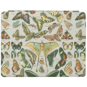 Vintage Butterfly Moth Pattern Print iPad Smart Cover