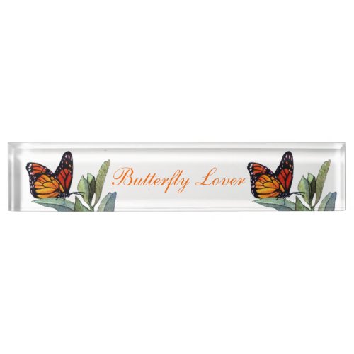 Vintage Butterfly Nameplate