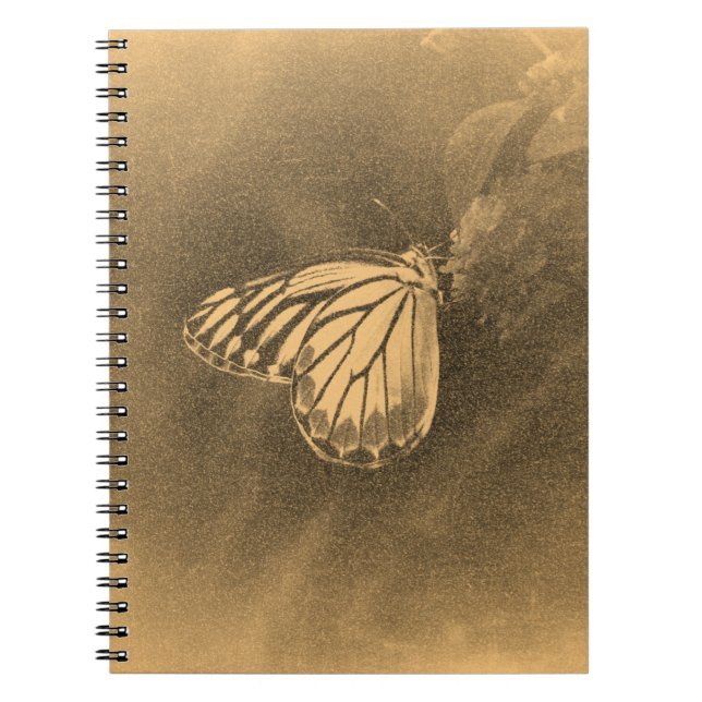 Vintage Butterfly on Flower - Notebook (Front)