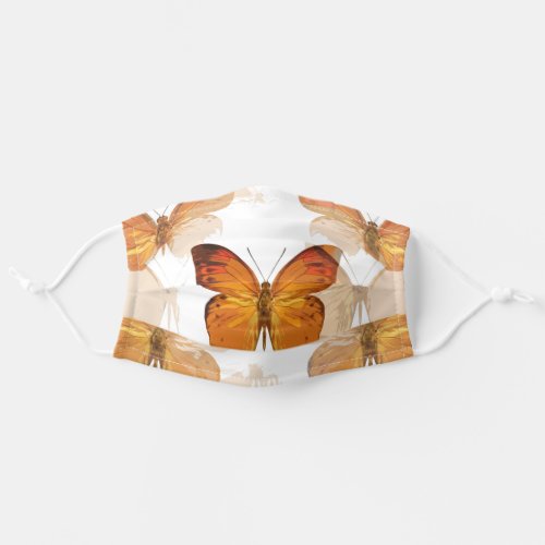 Vintage Butterfly Papillon Old Illustration Art Adult Cloth Face Mask