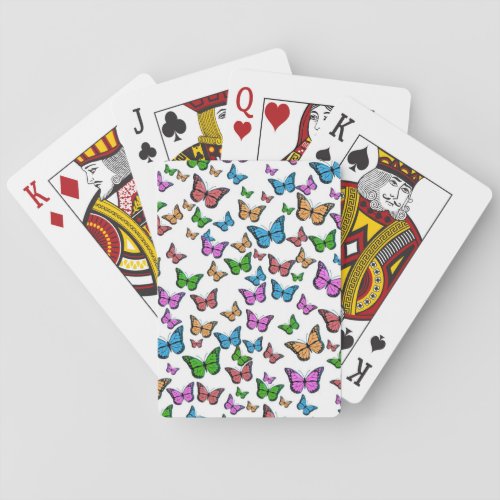 Vintage Butterfly Papillon Old Illustration Art Poker Cards