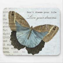 Vintage butterfly positive inspirational quote