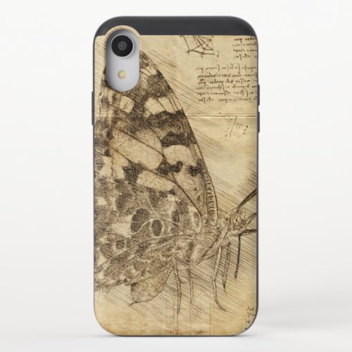 Vintage Butterfly  Rustic Style  Decoupage iPhone XR Slider Case